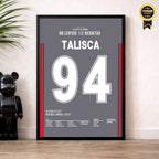 Talisca führt Besiktas zum UCL Gruppensieg in Leipzig Fußball Poster mit Rahmen