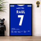 Schalke vs Inter - 1+1 Set Fußball Poster mit Rahmen