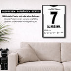Quaresma X Talisca - 1+1 Set Fußball Poster mit Rahmen