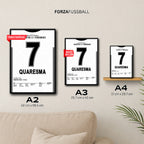 Quaresma X Talisca - 1+1 Set Fußball Poster mit Rahmen