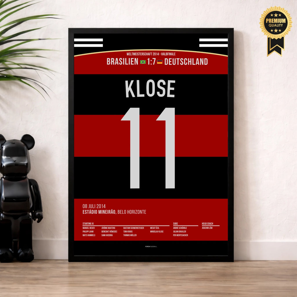 Klose becomes the World Cup record goalscorer in the 7-1 win against Brazil