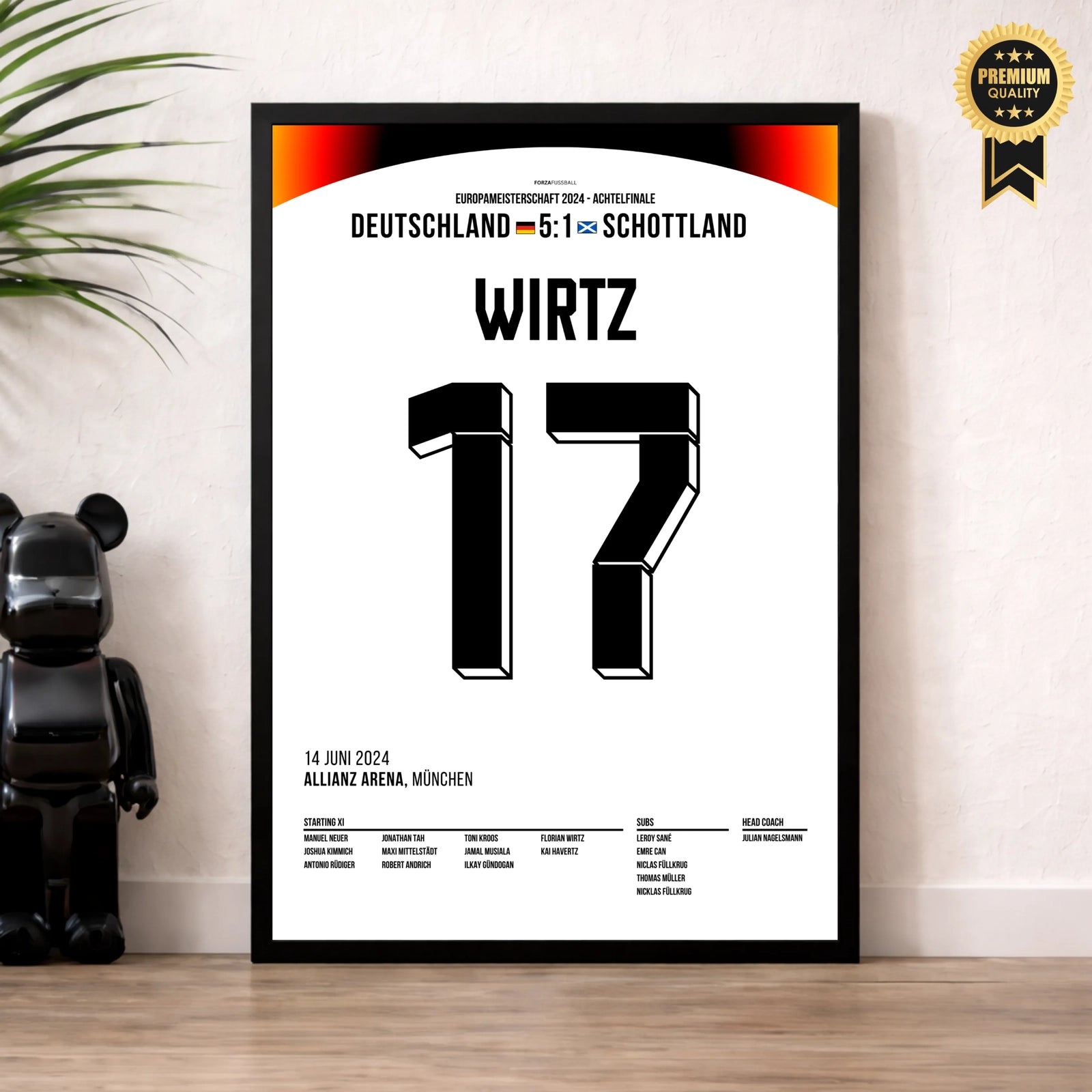 Florian Wirtz opens the scoring at the Euros against Scotland
