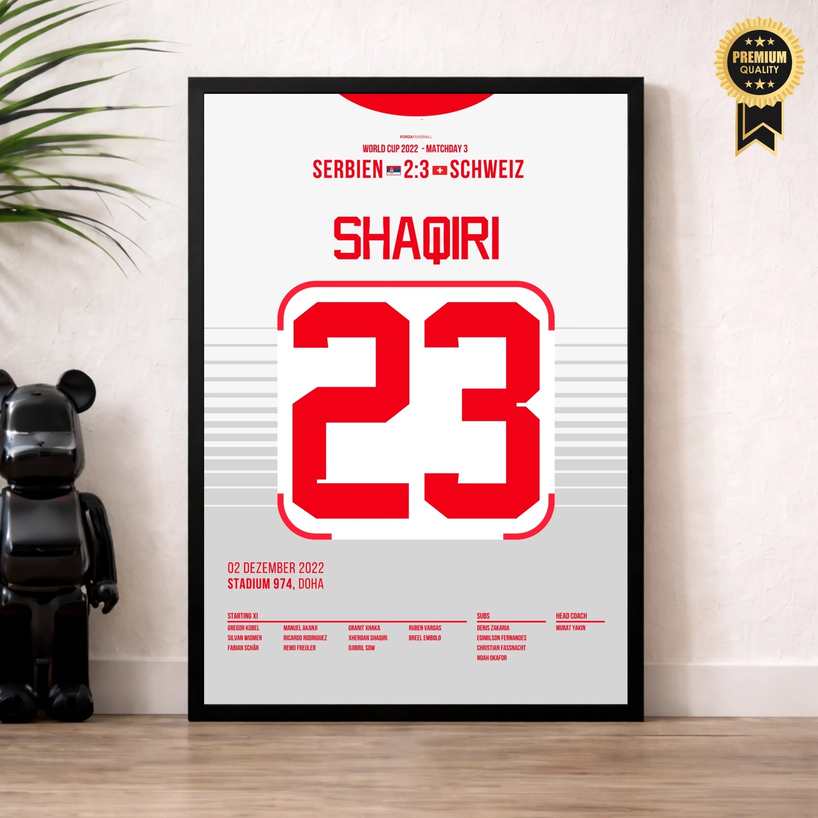 Shaqiri trifft schon wieder gegen Serbien bei der WM 2022