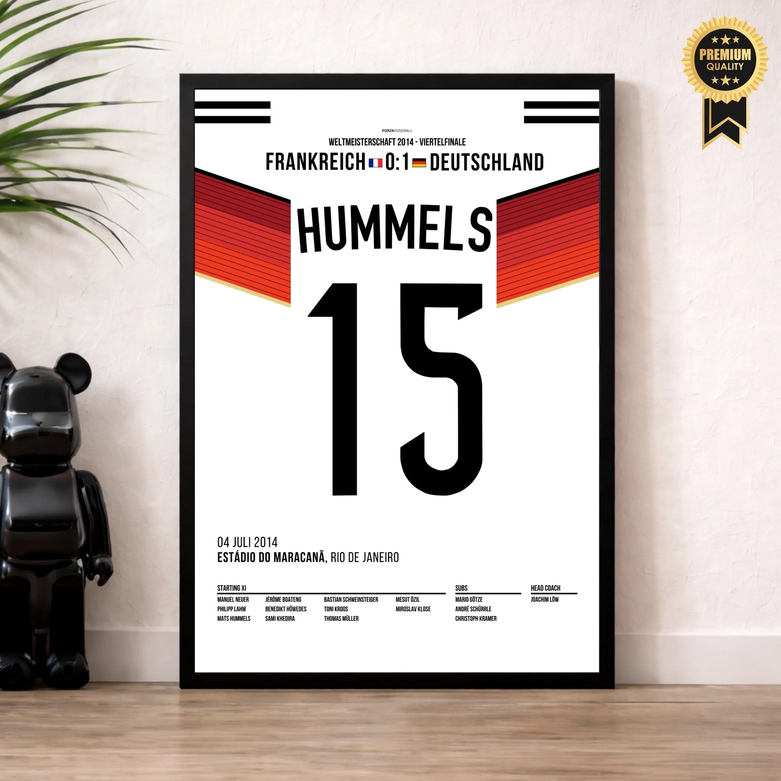 Hummels köpft Deutschland ins WM Halbfinale 2014