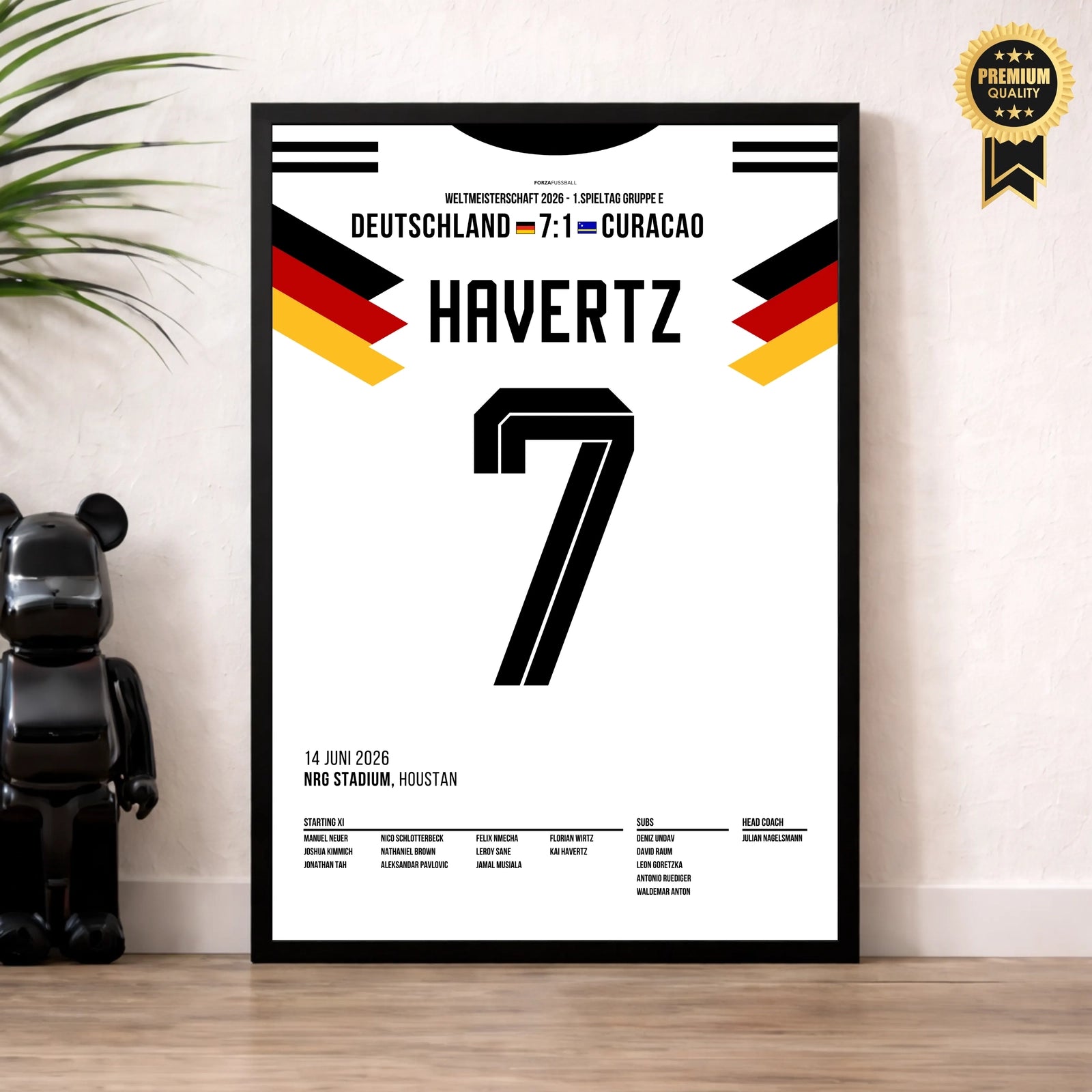 Havertz' Lupfer setzt den Schlusspunkt beim 7:1 gegen Curacao