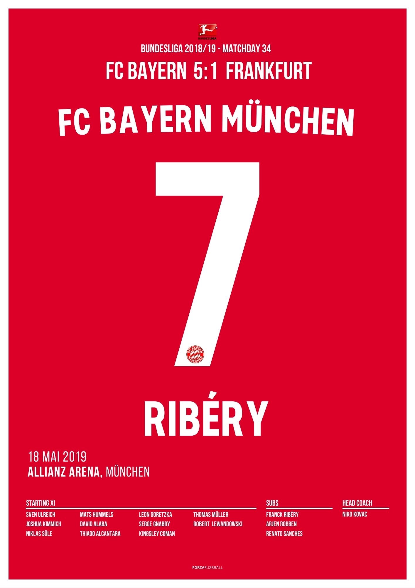 Ribery trifft in seinem letzten Bayern Spiel