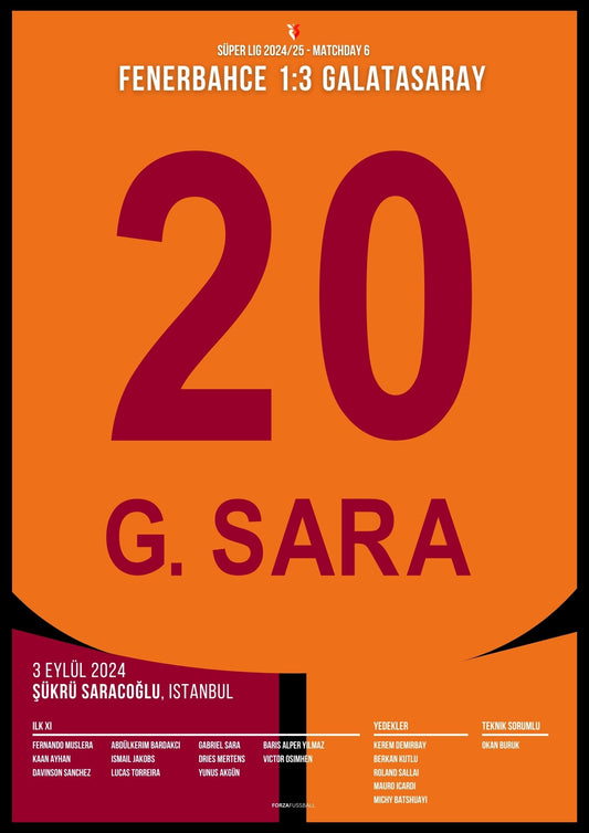 Gabriel Sara trifft zum Derbysieg für Galatasaray