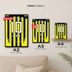 Alex dreht das Derby gegen Besiktas mit einem Hattrick in Fener´s Meistersaison Fußball Poster mit Rahmen