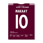 10 Sekunden! Roy Makaay erzielt das schnellste Tor der CL Geschichte Fußball Poster mit Rahmen