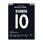 Robbeeeeen! Bayerns süßeste Niederlage Fußball Poster mit Rahmen