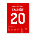 Ferdi´s Ausgleichtreffer gegen Deutschland im Olympiastadion Berlin Fußball Poster mit Rahmen