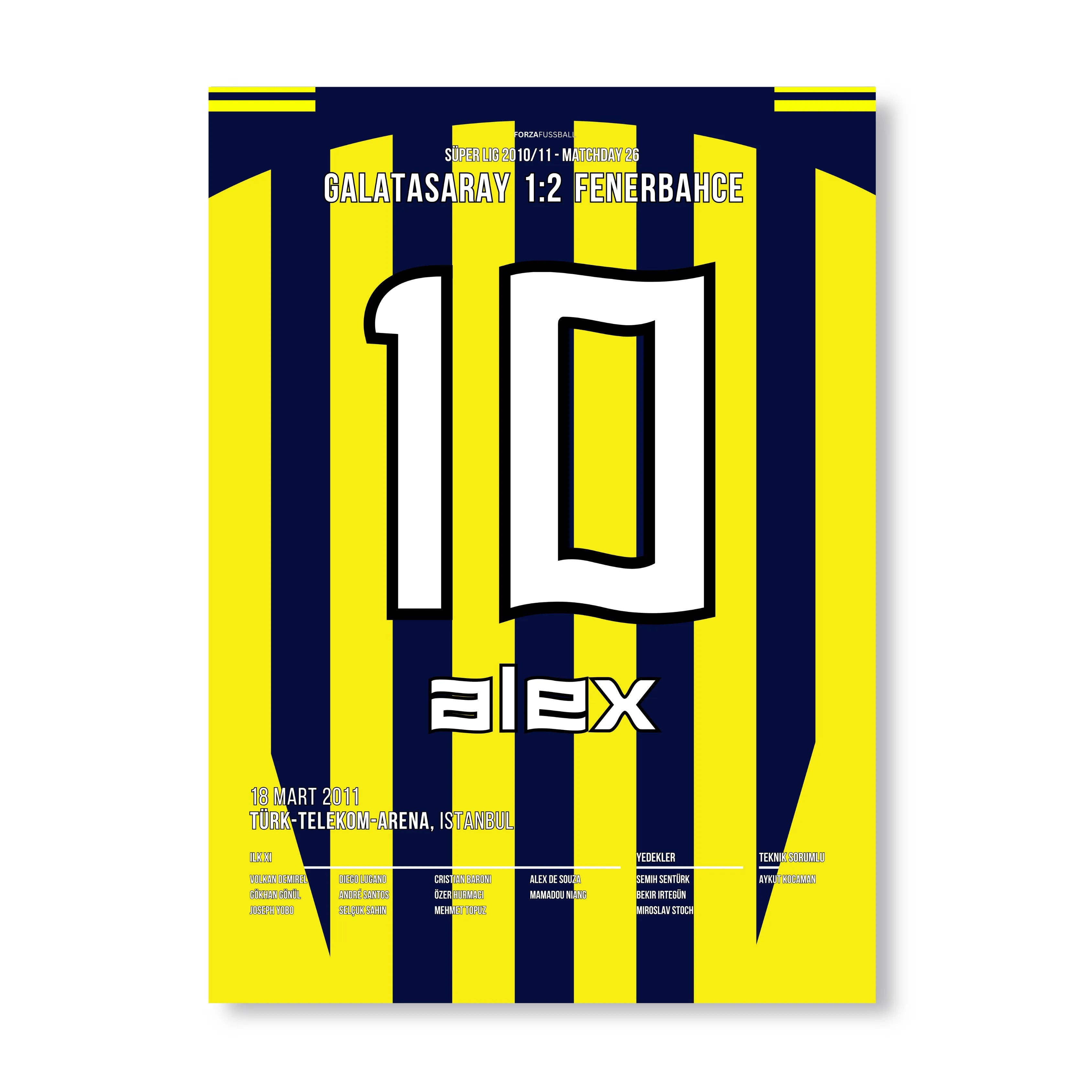 Alex dreht das Spiel im 1. Derby in der Türk Telekom Arena