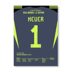 Weltklasse mit 40! Neuer lässt Real Madrid verzweifeln Fußball Poster mit Rahmen
