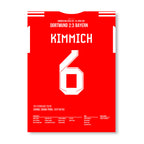 Kimmich's Volley entscheidet Meisterschaft & Klassiker 2026 Fußball Poster mit Rahmen