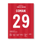 Coman köpft die Bayern zum Henkelpott 2020 Fußball Poster mit Rahmen