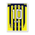 Alex dreht das Derby gegen Besiktas mit einem Hattrick in Fener´s Meistersaison Fußball Poster mit Rahmen