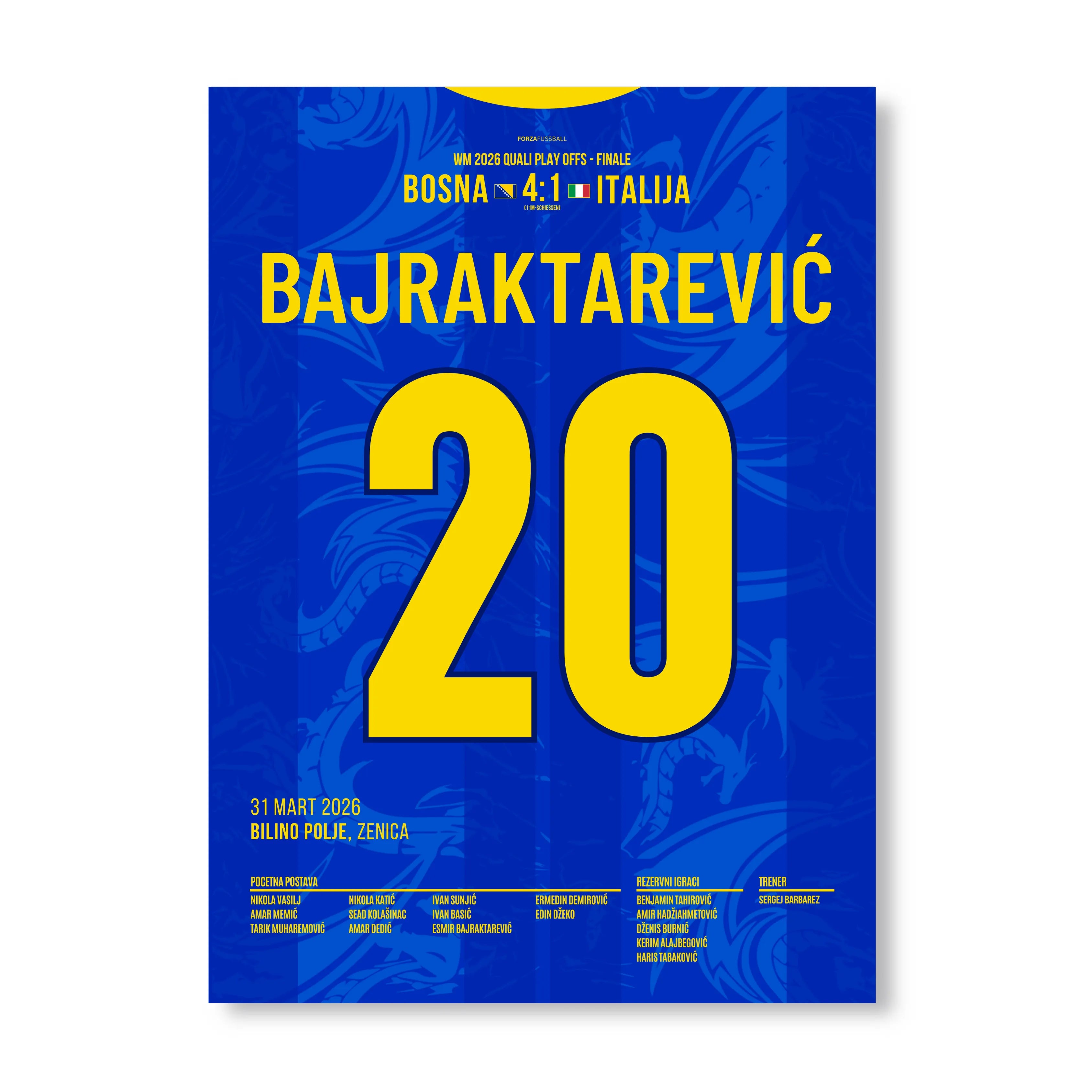 Bajraktarevic verwandelt den letzten 11m zur WM Teilnahme vs Italien