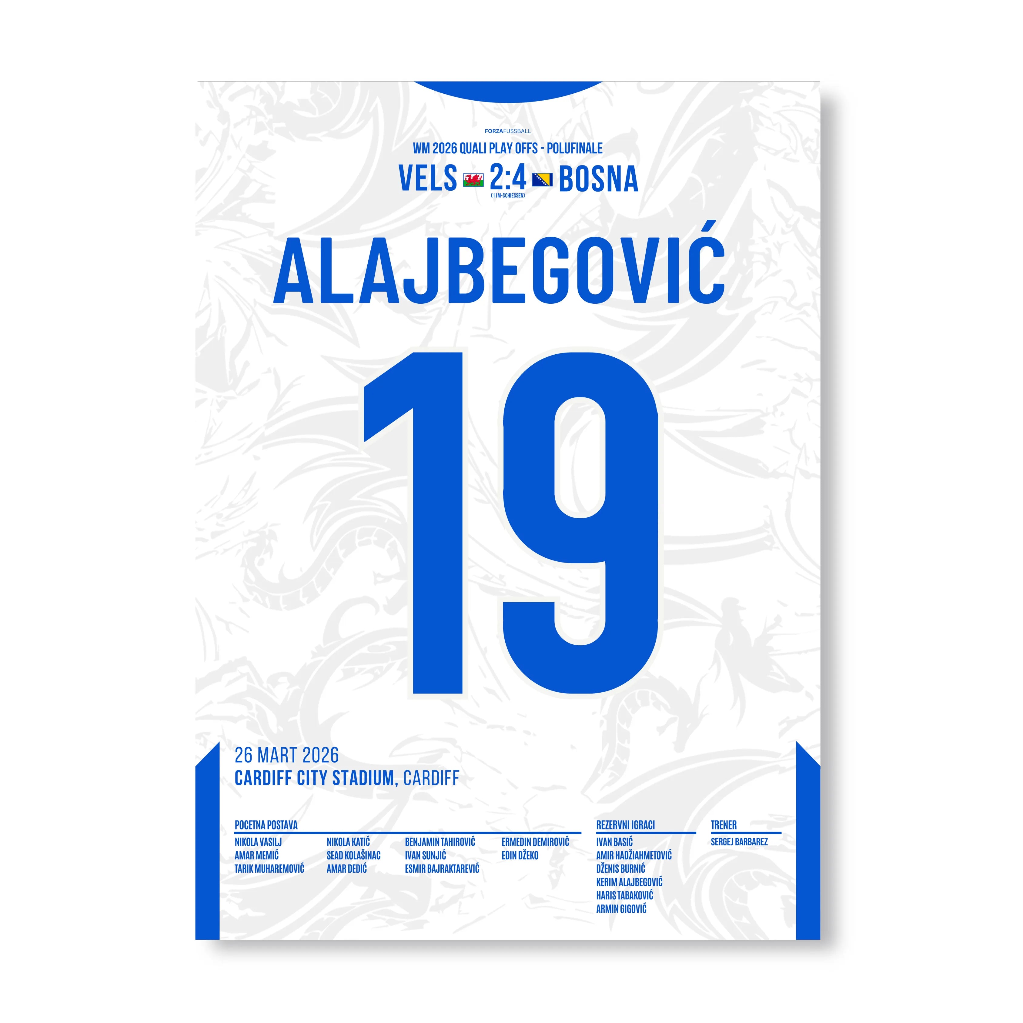 Alajbegovic verwandelt den entscheidenden 11m vs Wales