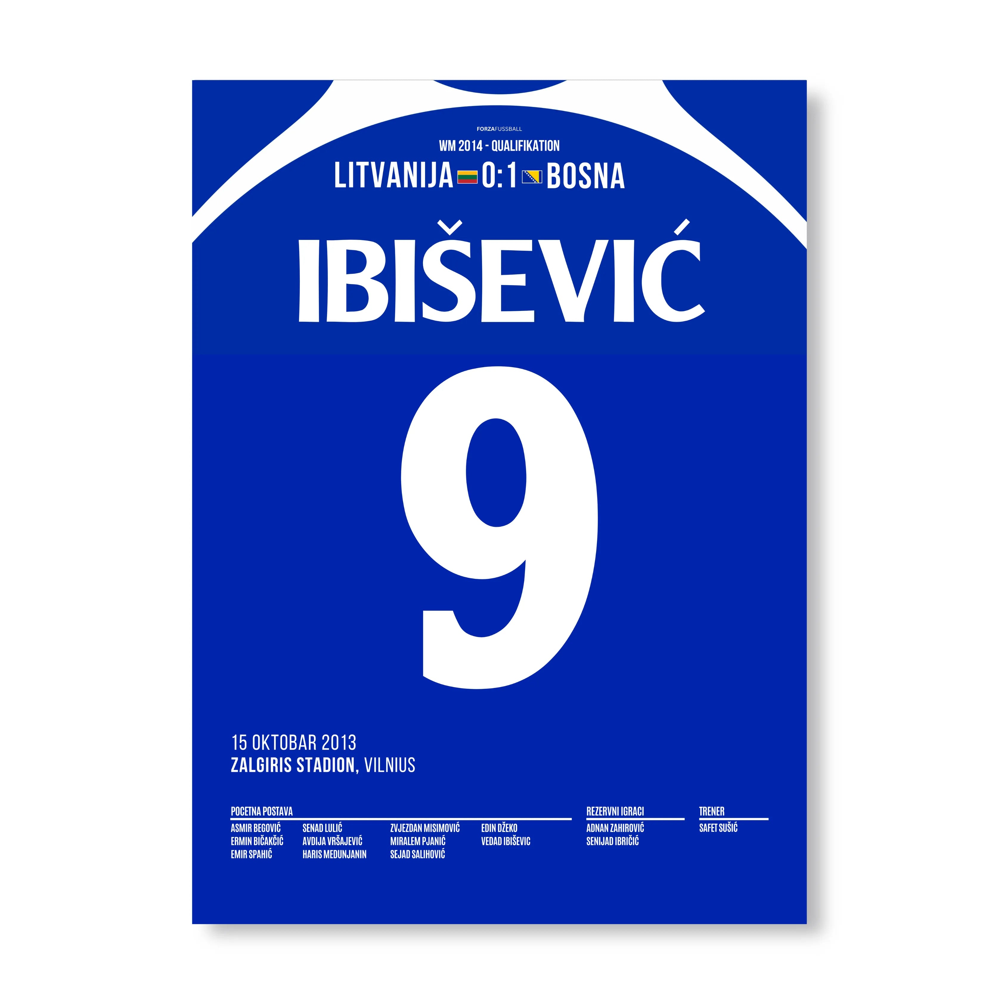 Ibiševic schießt Bosnien zur 1.WM Teilnahme der Geschichte