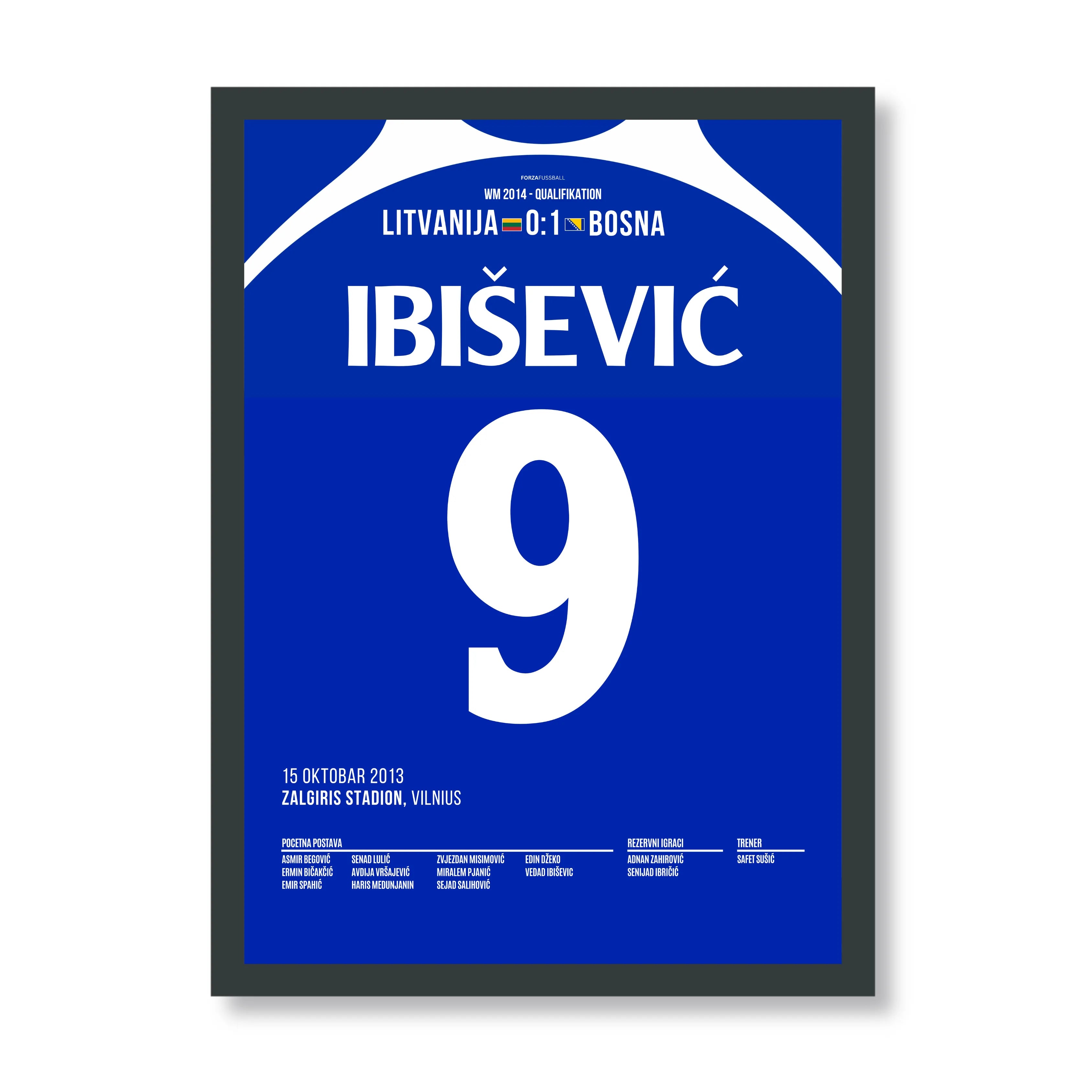 Ibiševic schießt Bosnien zur 1.WM Teilnahme der Geschichte