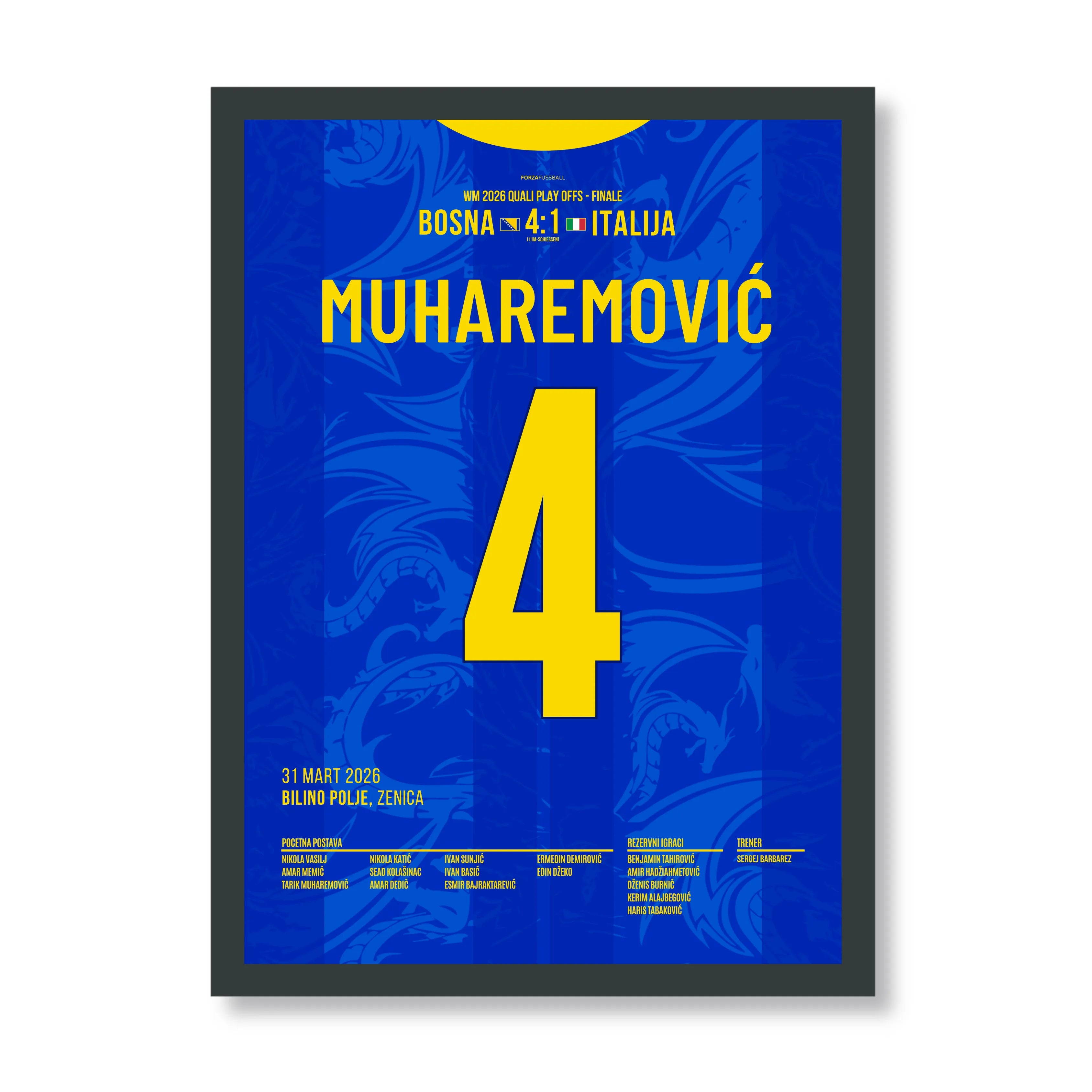 Muharemovic mit einer Monster Performance vs Italien