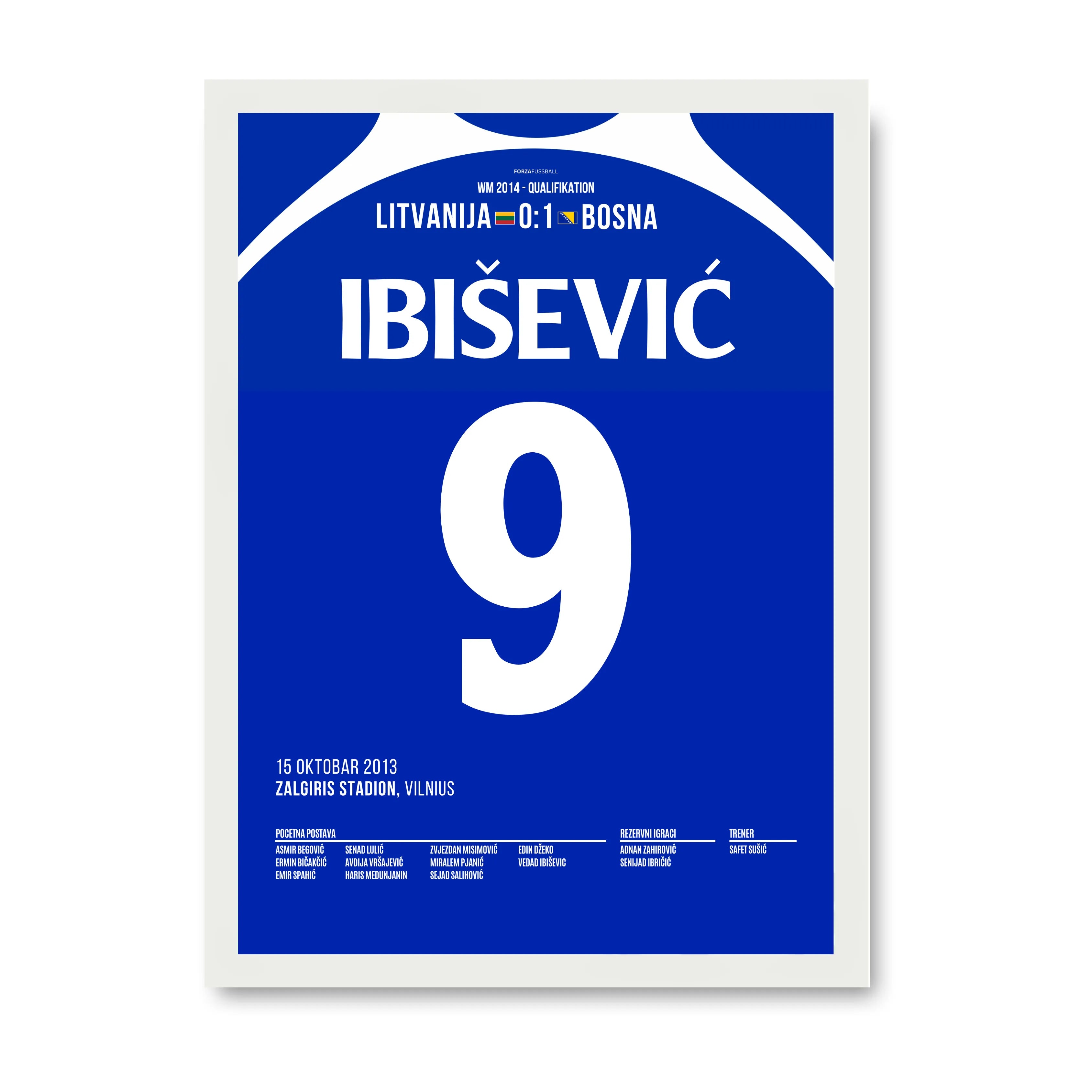 Ibiševic schießt Bosnien zur 1.WM Teilnahme der Geschichte