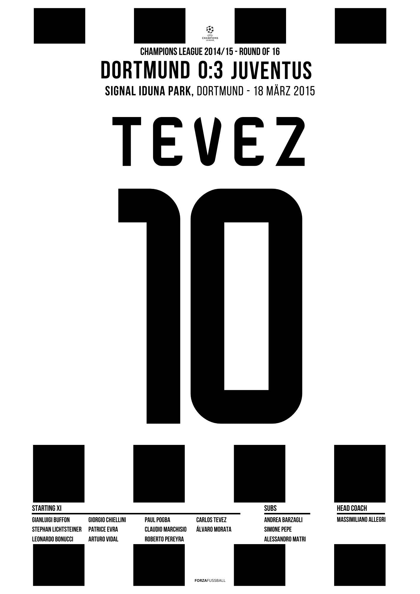 Carlito Tevez Show in Dortmund