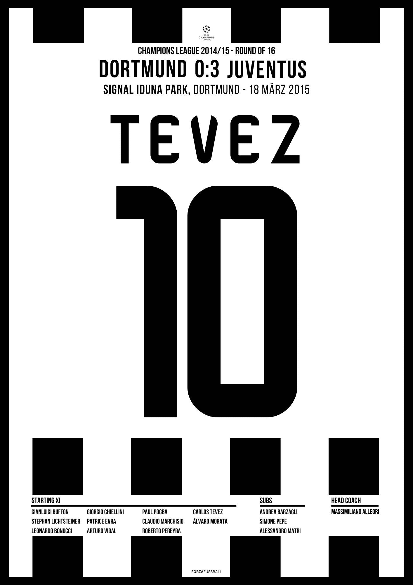 Carlito Tevez Show in Dortmund