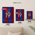 Ankara Messi - Legendäres Solo Tor gegen Getafe 2017 Fußball Poster mit Rahmen