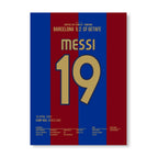 Ankara Messi - Legendäres Solo Tor gegen Getafe 2017 Fußball Poster mit Rahmen