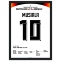 Jamal Musiala schickt Deutschland ins EM Viertelfinale Fußball Poster mit Rahmen