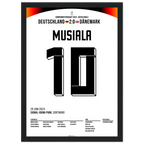 Jamal Musiala schickt Deutschland ins EM Viertelfinale Fußball Poster mit Rahmen