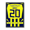 Alex führt Fener zum 4:0 Derbysieg gegen Gala Fußball Poster mit Rahmen