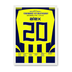 Alex führt Fener zum 4:0 Derbysieg gegen Gala Fußball Poster mit Rahmen