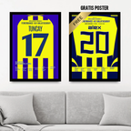 Fener 10:0 Gala - 1+1 Set Fußball Poster mit Rahmen