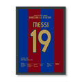 Ankara Messi - Legendäres Solo Tor gegen Getafe 2017 Fußball Poster mit Rahmen