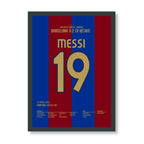 Ankara Messi - Legendäres Solo Tor gegen Getafe 2017 Fußball Poster mit Rahmen