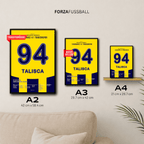 Anderson Talisca drückt Trabzonspor ein Hattrick rein Fußball Poster mit Rahmen