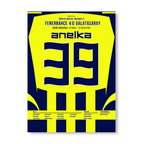 Nicolas Anelka mit dem 4:0 zum Derbysieg gegen Galatasaray Fußball Poster mit Rahmen