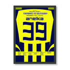 Nicolas Anelka mit dem 4:0 zum Derbysieg gegen Galatasaray Fußball Poster mit Rahmen