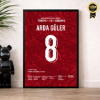 Arda X Kenan WM 2026 Quali - 1+1 Set Fußball Poster mit Rahmen