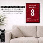 Arda X Kenan WM 2026 Quali - 1+1 Set Fußball Poster mit Rahmen