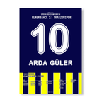 Arda Güler mit Vorlage zum Sieg gegen Trabzonspor Fußball Poster mit Rahmen
