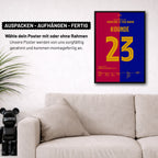 Kounde schießt Barca zum Pokalsieg im Clasico Fußball Poster mit Rahmen