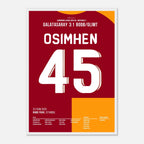 Osimhen und Gala pressen Bodø/Glimt auseinander Fußball Poster mit Rahmen