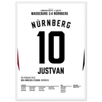 Justvan mit dem last Minute Siegtreffer in Magdeburg