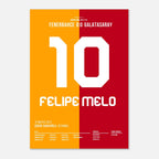 Melo lässt Lichter im Kadiköy ausknipsen Fußball Poster mit Rahmen