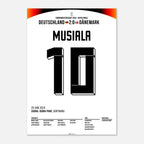 Jamal Musiala schickt Deutschland ins EM Viertelfinale Fußball Poster mit Rahmen