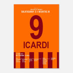 Mauro Icardi schießt Besiktas im Derby mal wieder ab Fußball Poster mit Rahmen