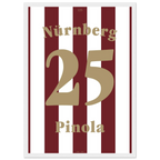 Javier Pinola - 125 Jahre FCN Fußball Poster mit Rahmen